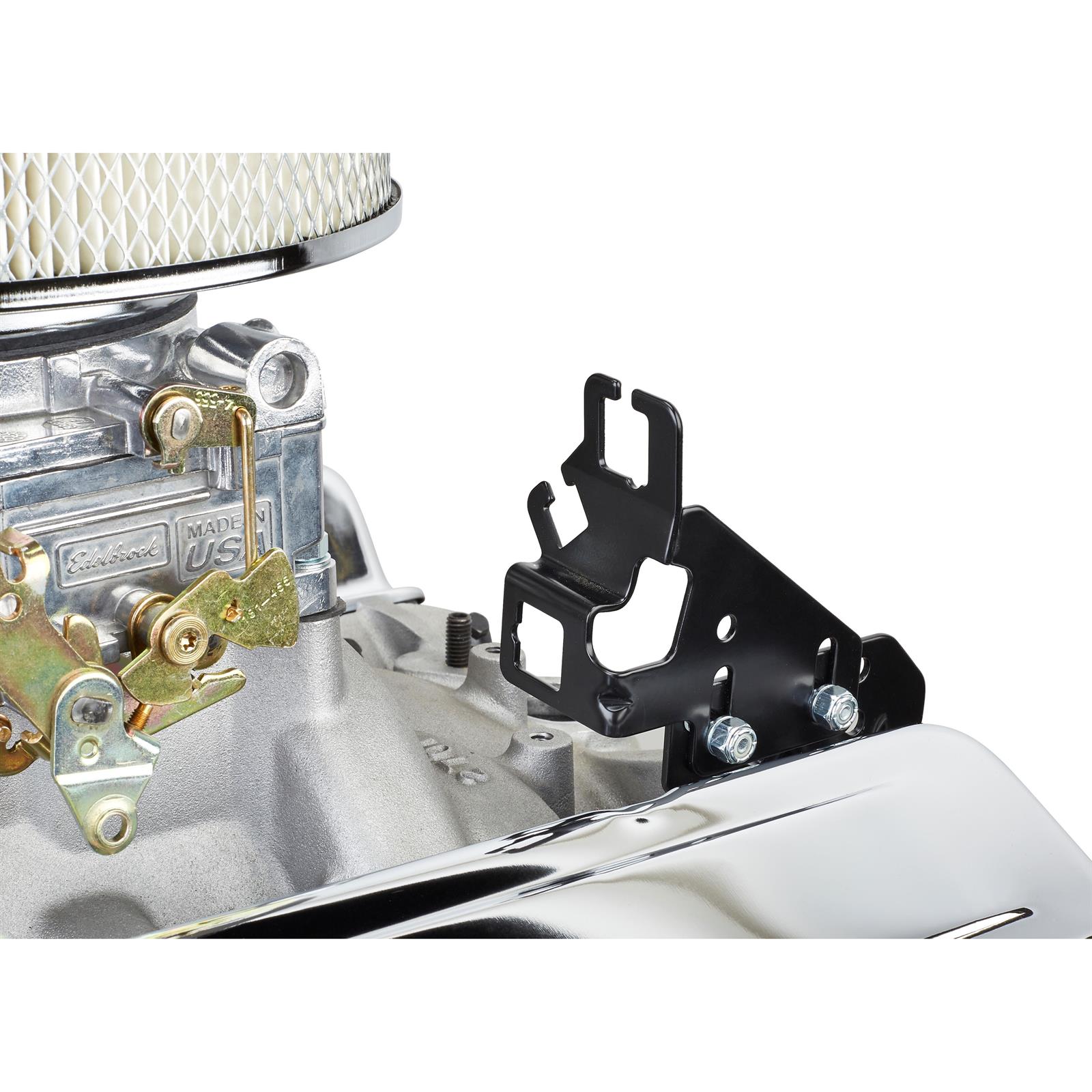 Edelbrock 8031 Carburetor Throttle Cable Bracket, Chevy