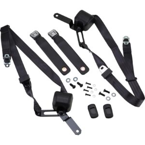 Morris MCSBGM-1-BK 3-Point Seat Belt Kit, 67-69 Camaro, Front