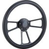 Forever Sharp 1099,HW14B,HB5 14 In Black Muscle Steering Wheel