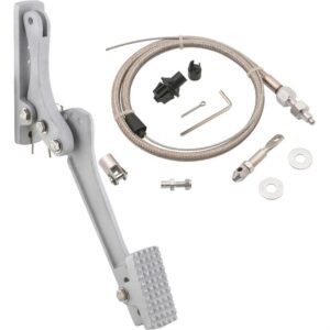 Cast Aluminum Accelerator Throttle Pedal & Mr Gasket Cable Kit