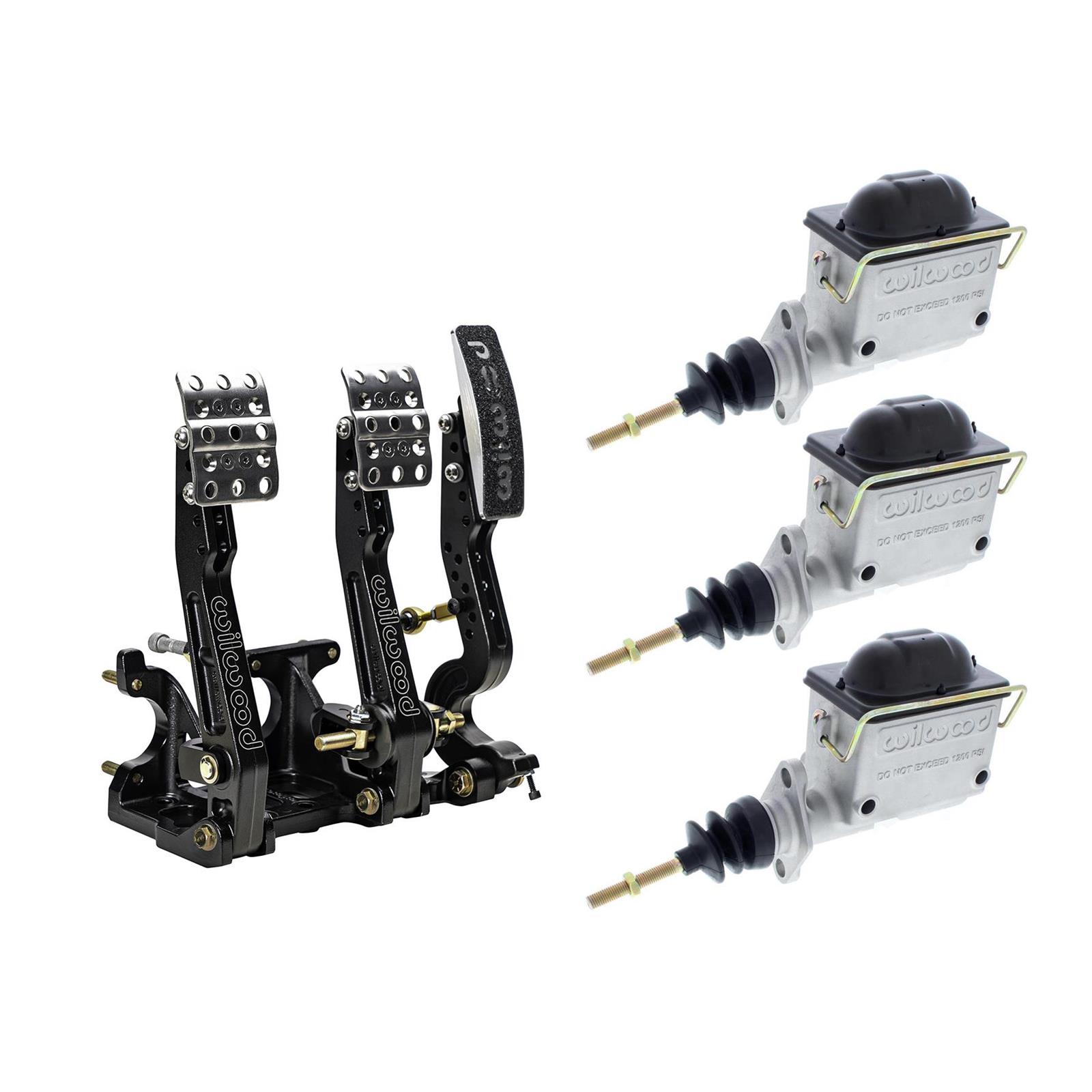 Wilwood Brake/Clutch/Throttle Pedal & Triple Master Cylinder Kit