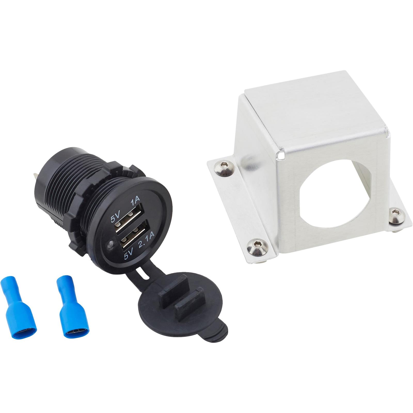 Retrofit Ashtray Dual USB Port and Bolt-In Bracket