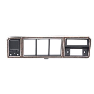 AMD 460-4573-W Chrome/Woodgrain Dash Bezel, 73-79 Ford W/O A/C